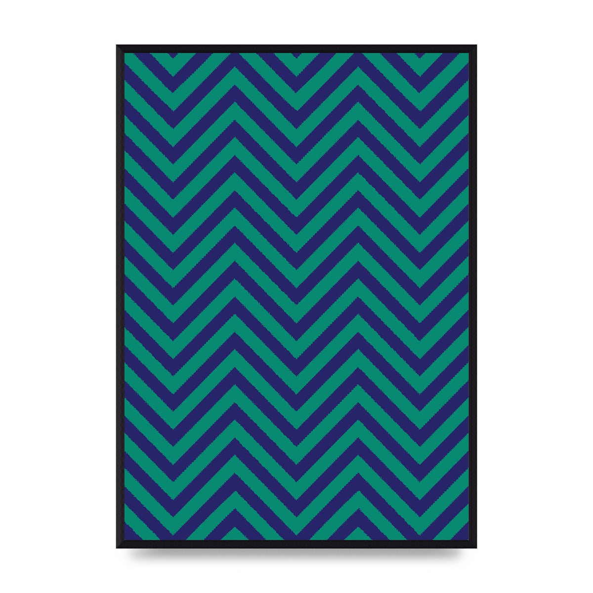 Zig Zag Ripple Art For The Home - A2 framed