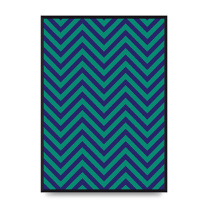 Zig Zag Ripple Art For The Home - A2 framed