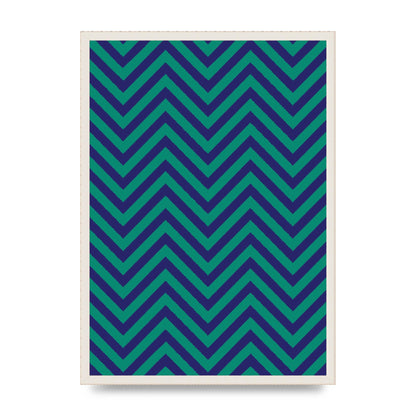 Zig Zag Ripple Art For The Home - A2 framed