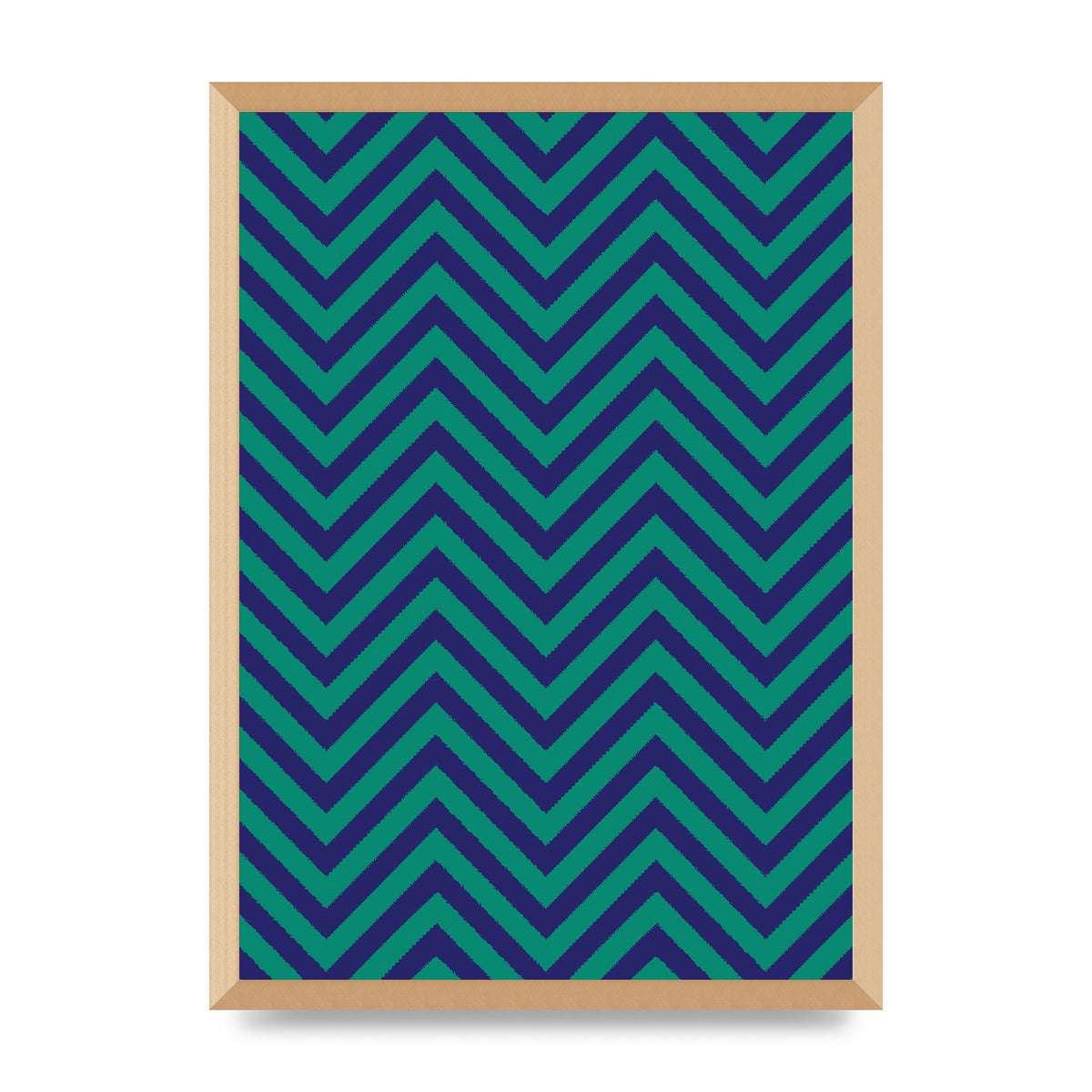 Zig Zag Ripple Art For The Home - A2 framed