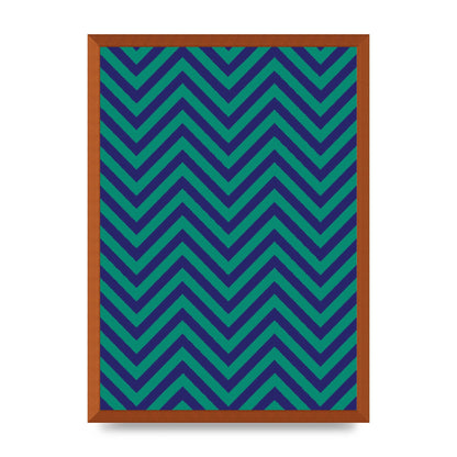 Zig Zag Ripple Art For The Home - A2 framed