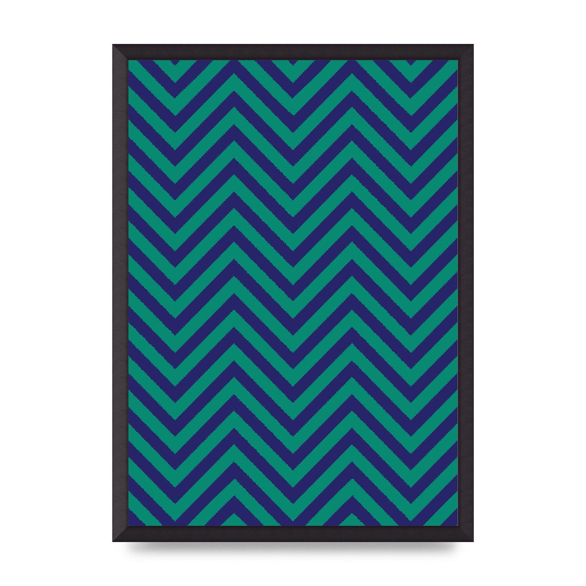 Zig Zag Ripple Art For The Home - A2 framed