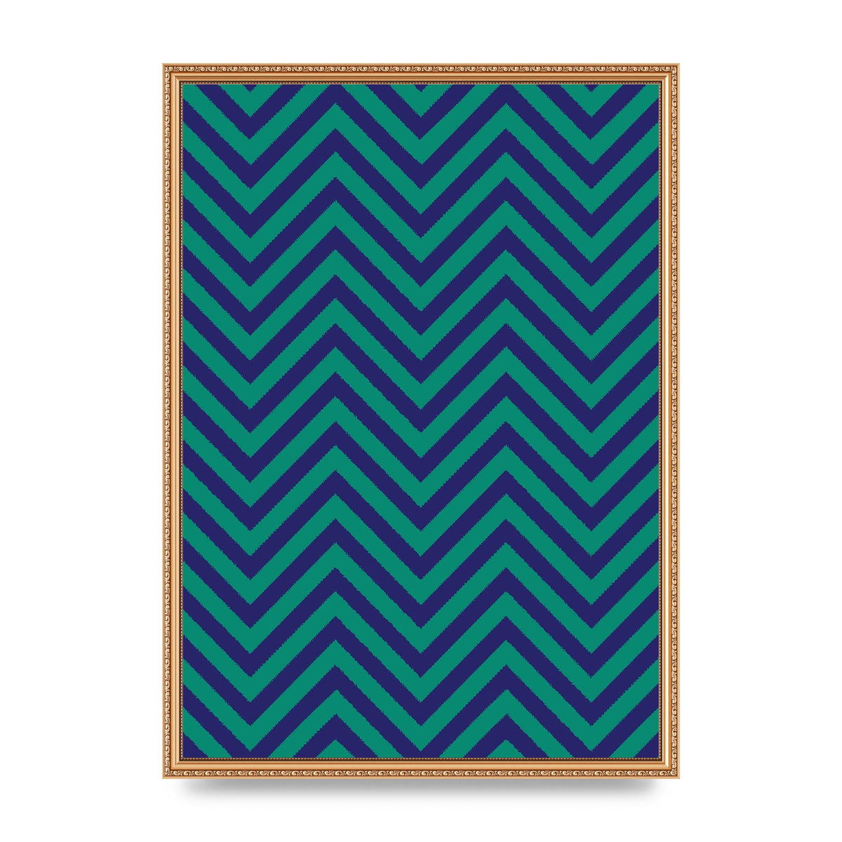 Zig Zag Ripple Art For The Home - A2 framed
