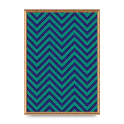 Zig Zag Ripple Art For The Home - A2 framed