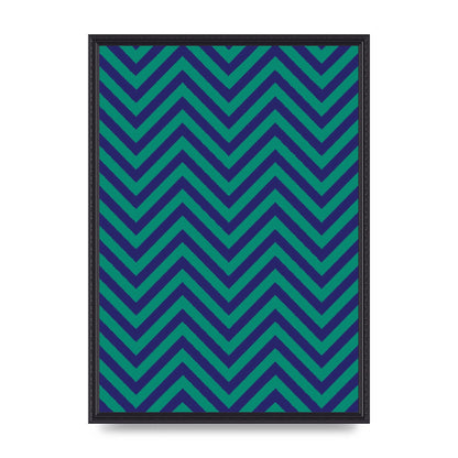 Zig Zag Ripple Art For The Home - A2 framed