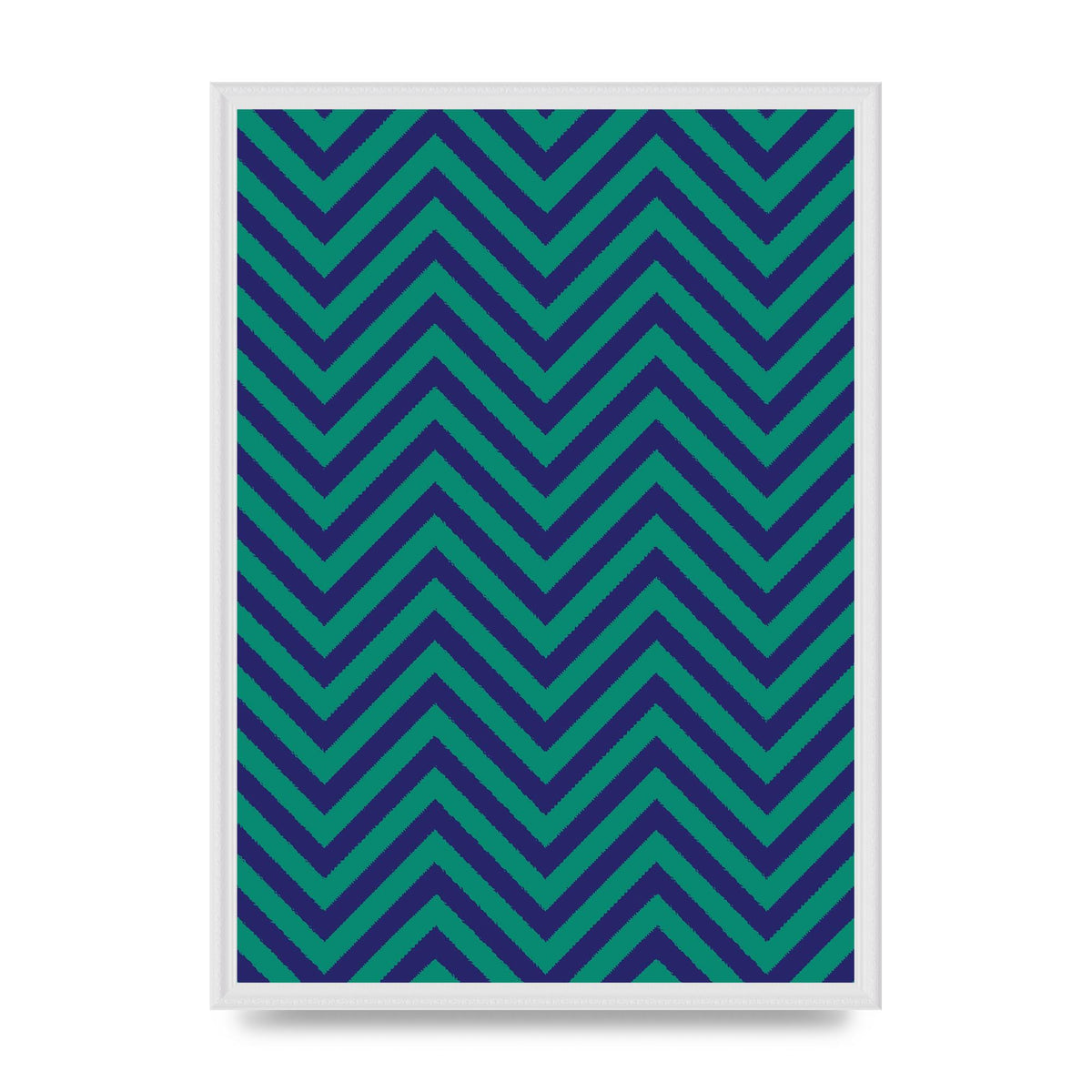 Zig Zag Ripple Art For The Home - A2 framed