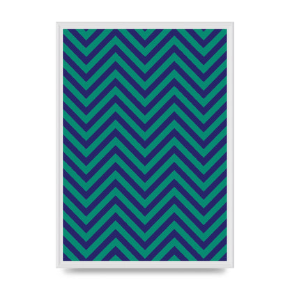 Zig Zag Ripple Art For The Home - A2 framed
