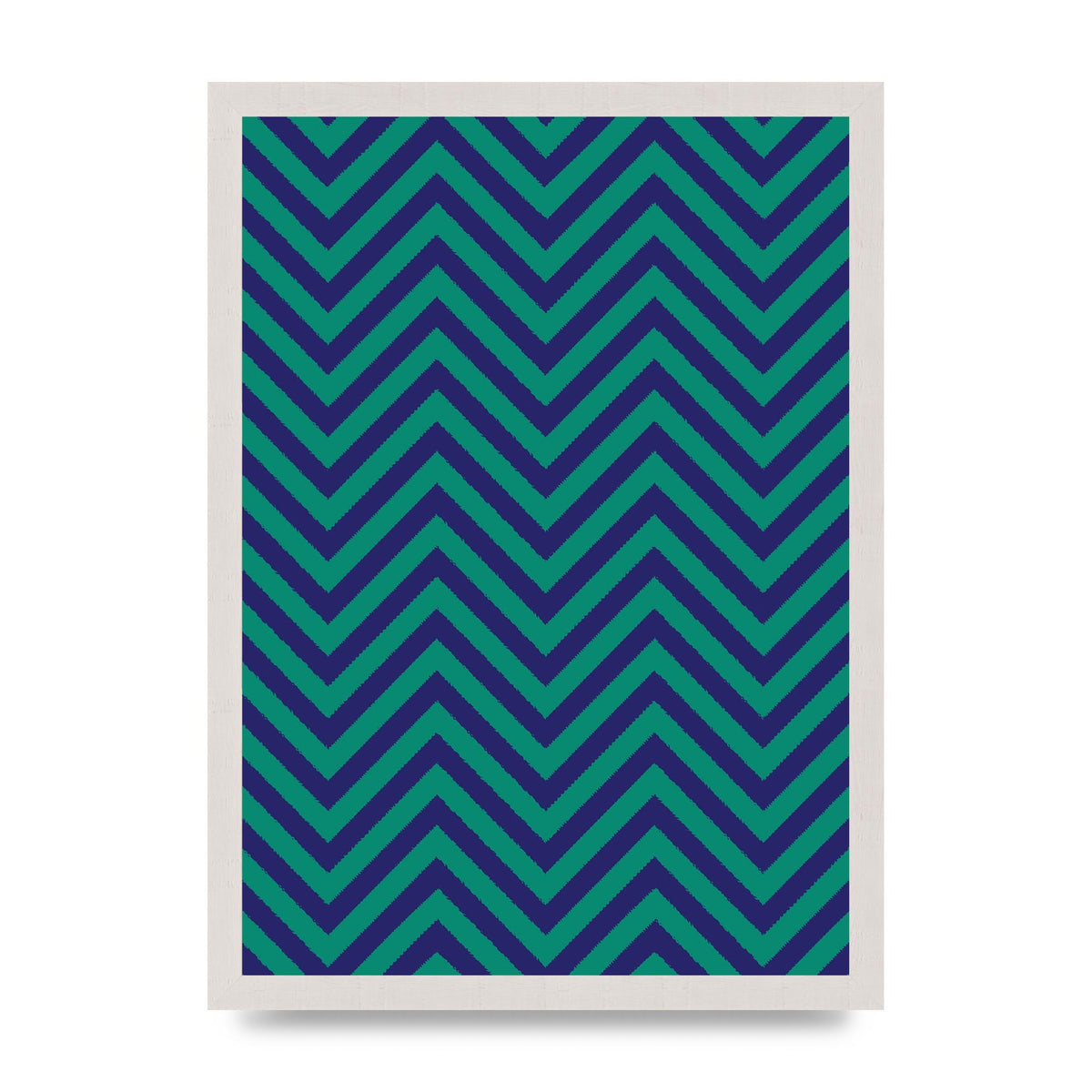 Zig Zag Ripple Art For The Home - A3 framed