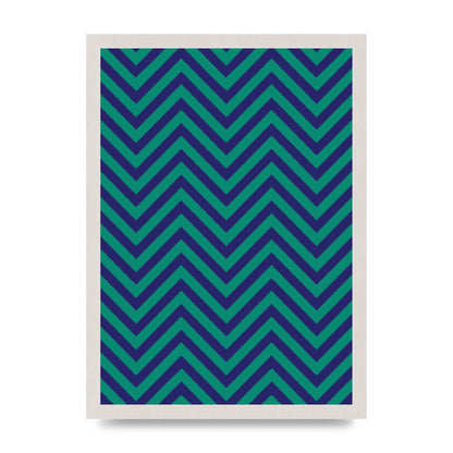 Zig Zag Ripple Art For The Home - A3 framed