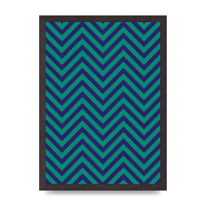 Zig Zag Ripple Art For The Home - A3 framed