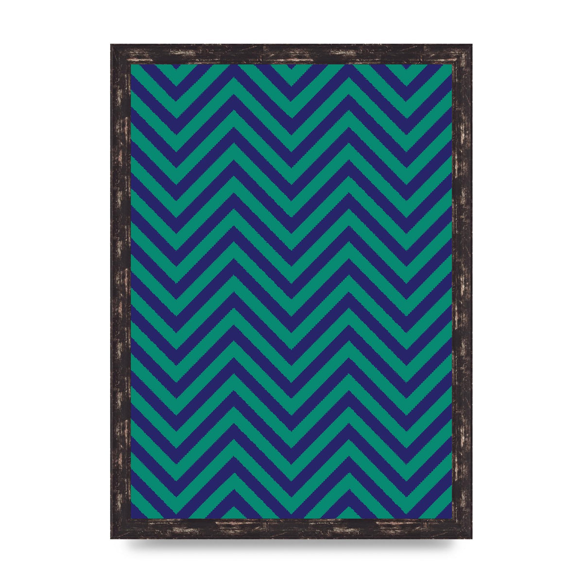 Zig Zag Ripple Art For The Home - A3 framed
