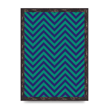 Zig Zag Ripple Art For The Home - A3 framed