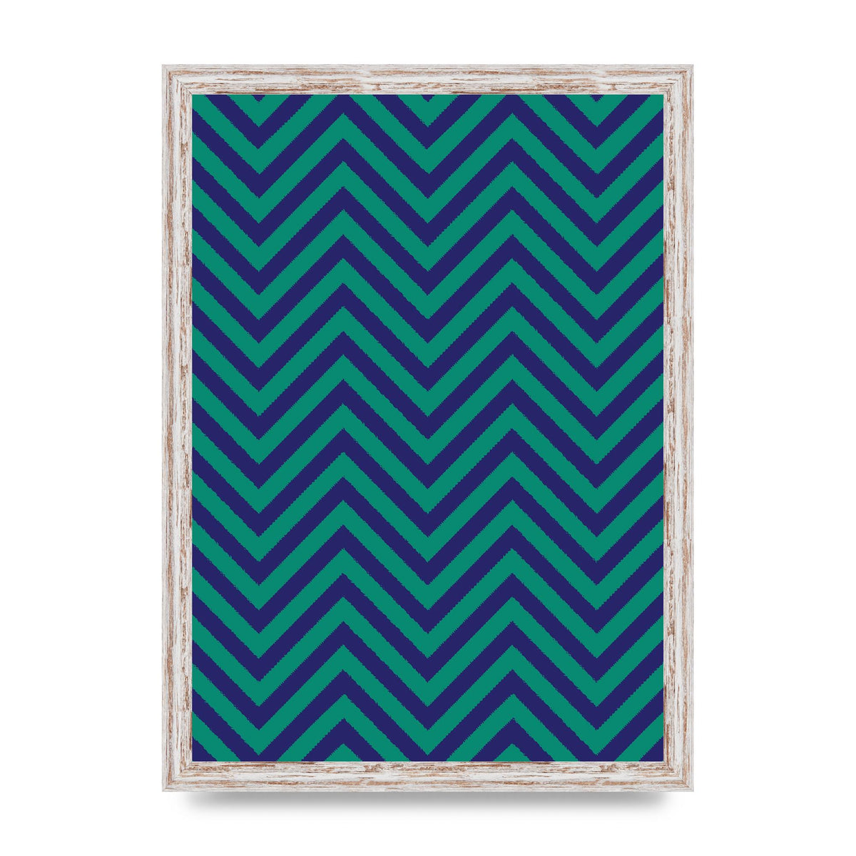 Zig Zag Ripple Art For The Home - A3 framed