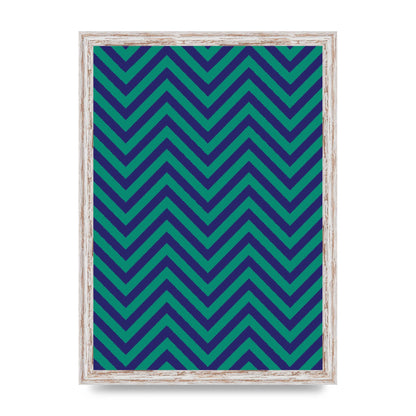 Zig Zag Ripple Art For The Home - A3 framed