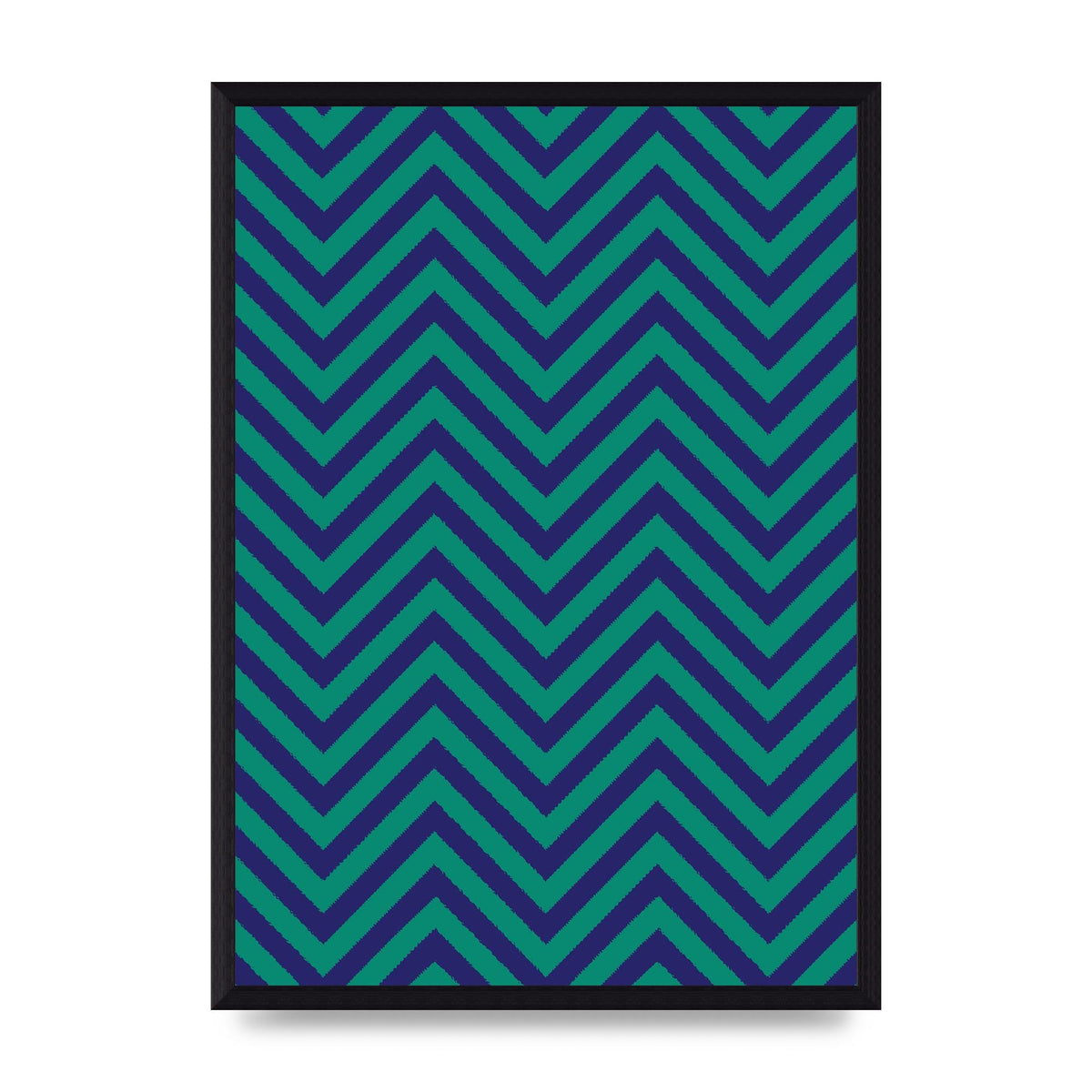 Zig Zag Ripple Art For The Home - A3 framed