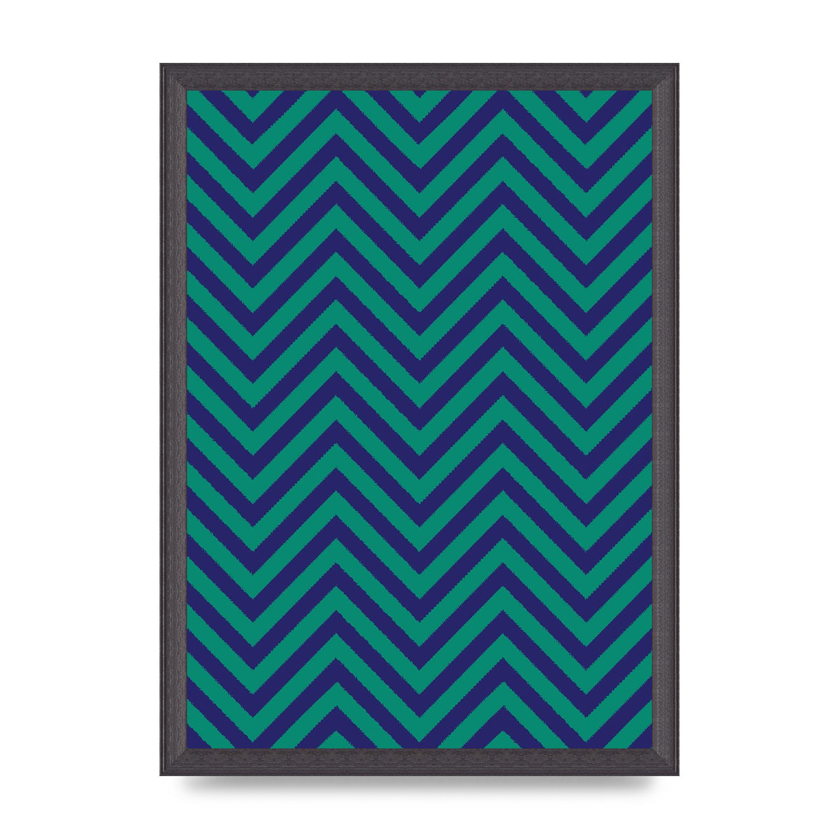 Zig Zag Ripple Art For The Home - A3 framed