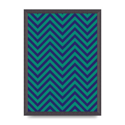 Zig Zag Ripple Art For The Home - A3 framed