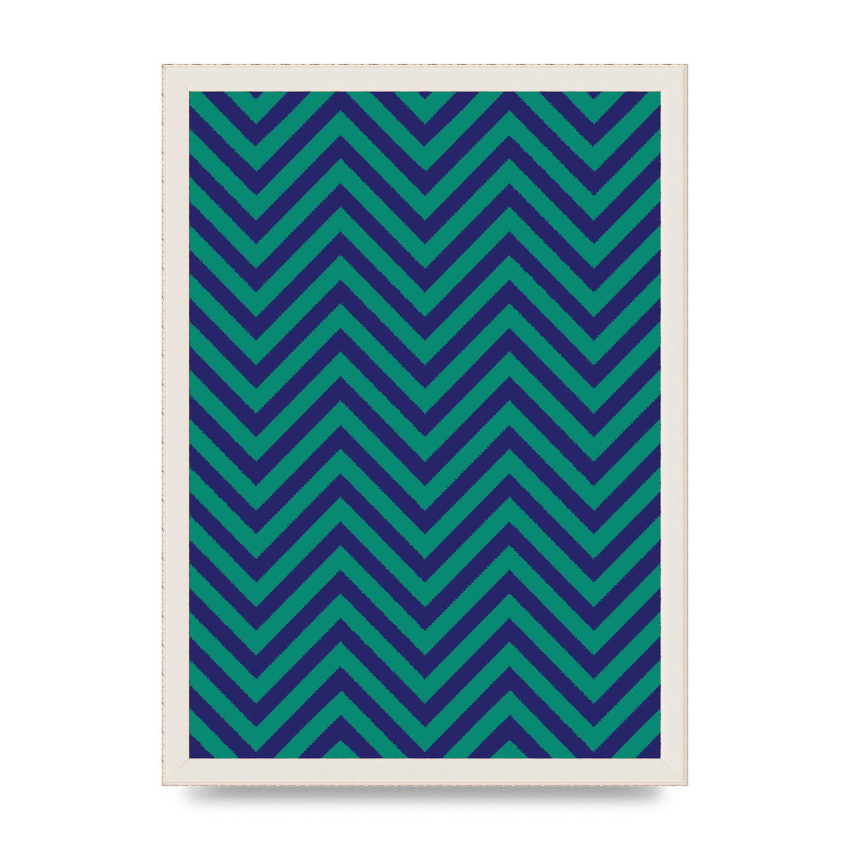 Zig Zag Ripple Art For The Home - A3 framed