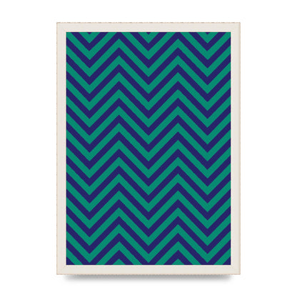 Zig Zag Ripple Art For The Home - A3 framed