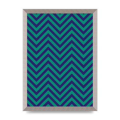 Zig Zag Ripple Art For The Home - A3 framed