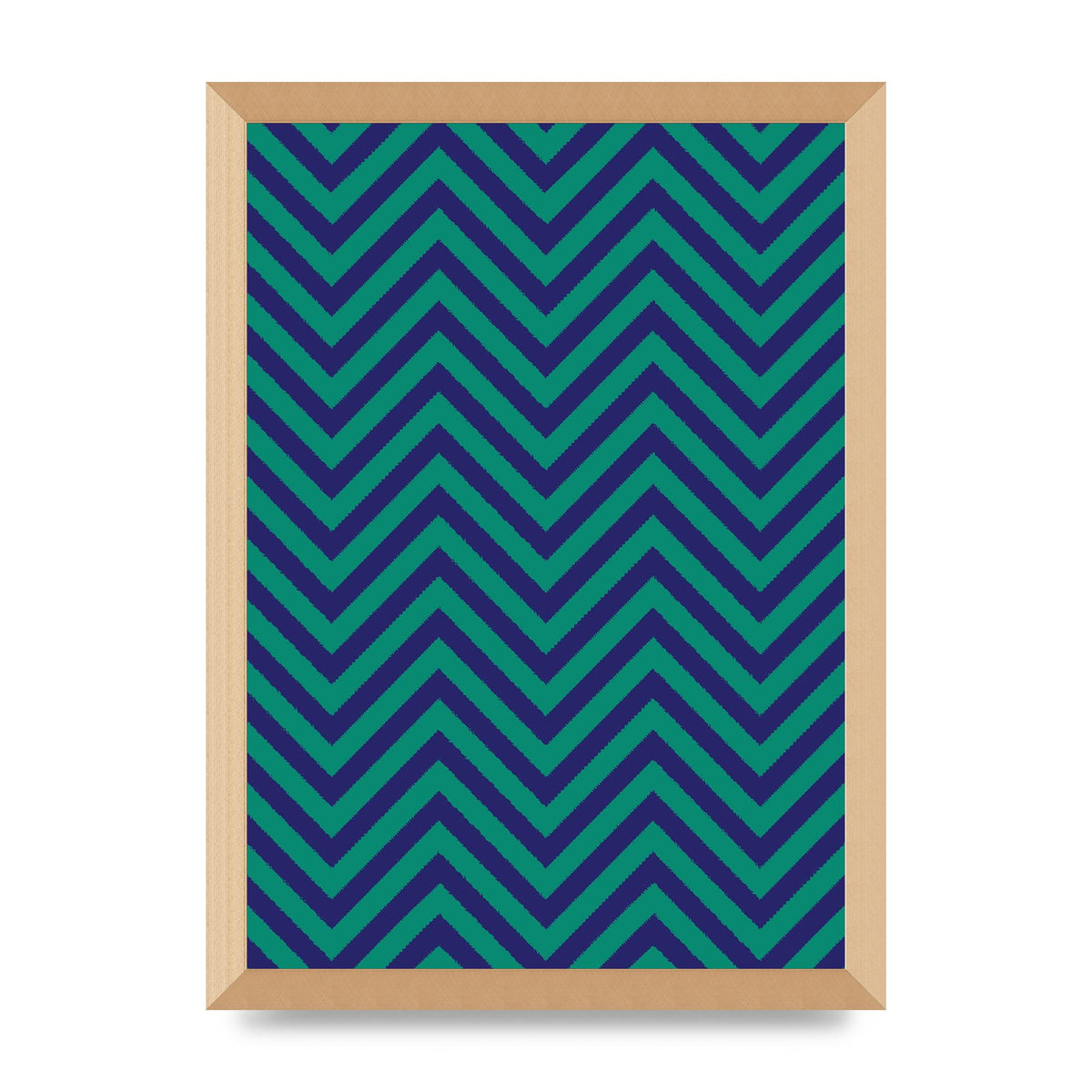 Zig Zag Ripple Art For The Home - A3 framed
