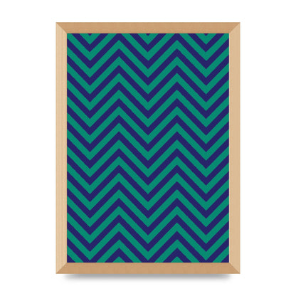 Zig Zag Ripple Art For The Home - A3 framed