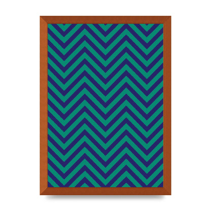 Zig Zag Ripple Art For The Home - A3 framed