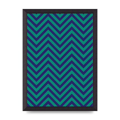 Zig Zag Ripple Art For The Home - A3 framed