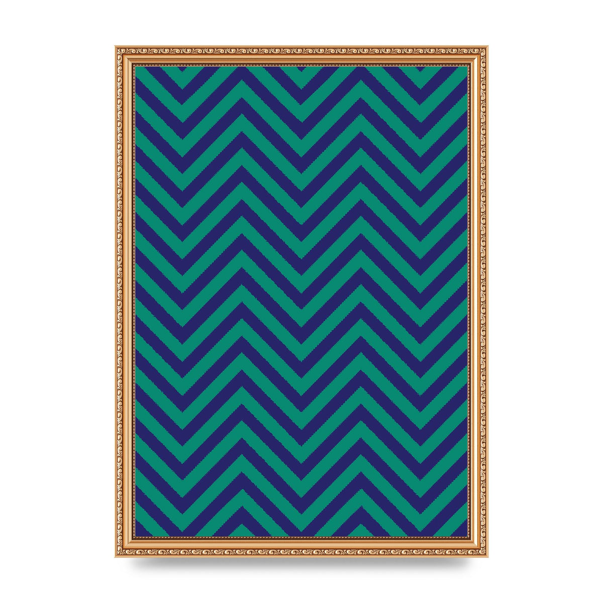 Zig Zag Ripple Art For The Home - A3 framed