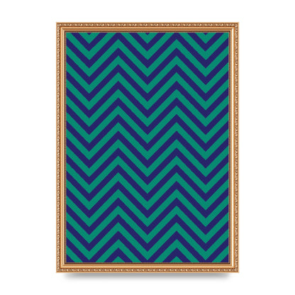 Zig Zag Ripple Art For The Home - A3 framed