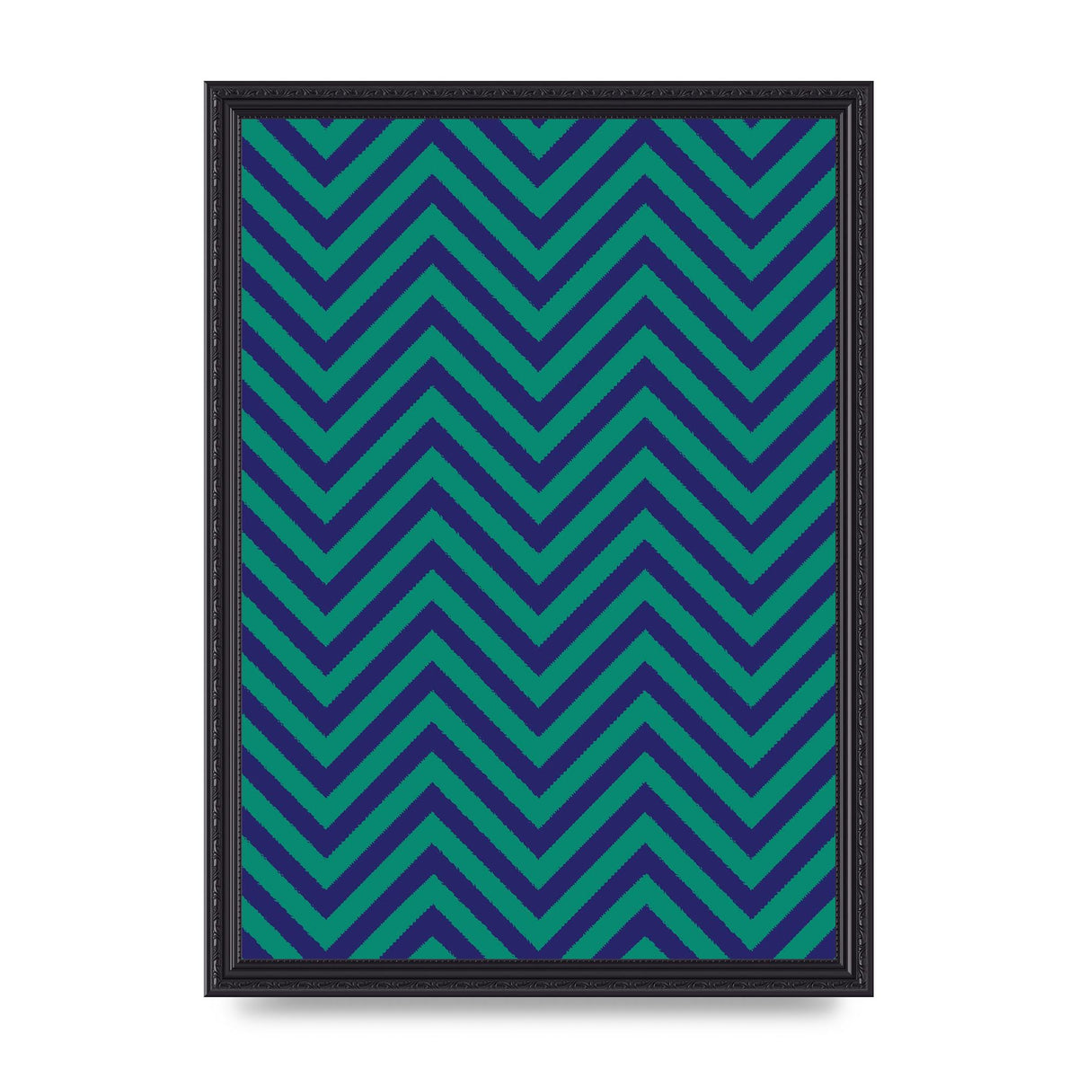 Zig Zag Ripple Art For The Home - A3 framed