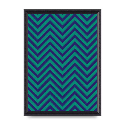 Zig Zag Ripple Art For The Home - A3 framed