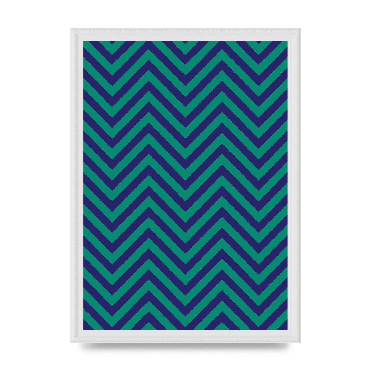 Zig Zag Ripple Art For The Home - A3 framed