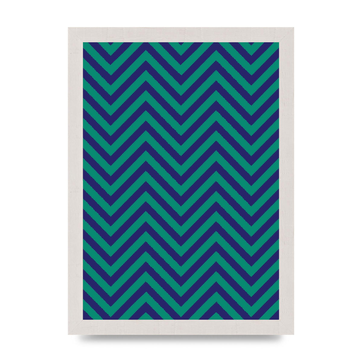 Zig Zag Ripple Art For The Home - A4 framed