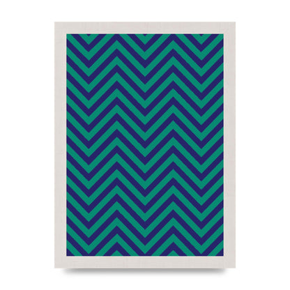 Zig Zag Ripple Art For The Home - A4 framed