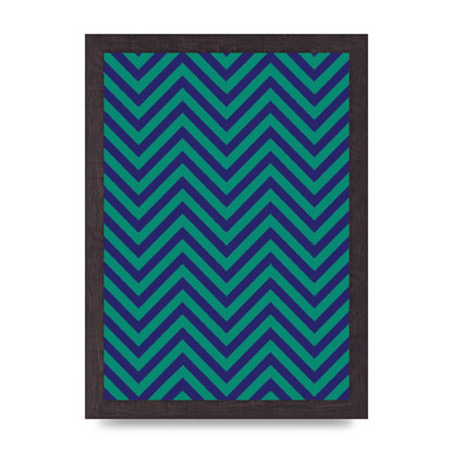 Zig Zag Ripple Art For The Home - A4 framed