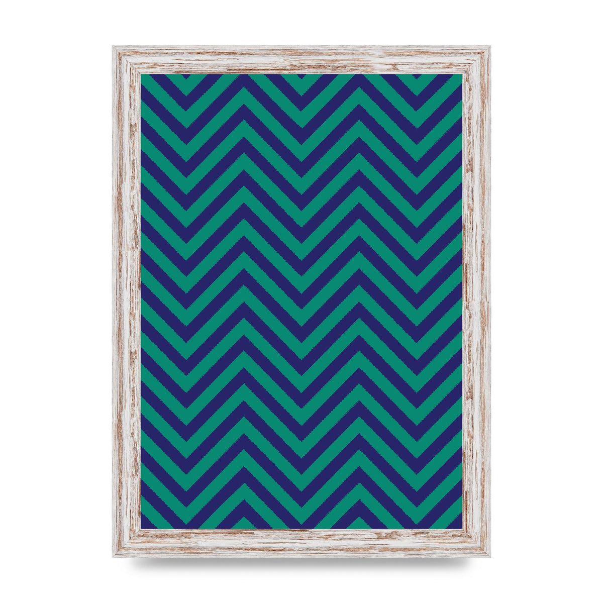 Zig Zag Ripple Art For The Home - A4 framed