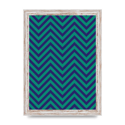Zig Zag Ripple Art For The Home - A4 framed