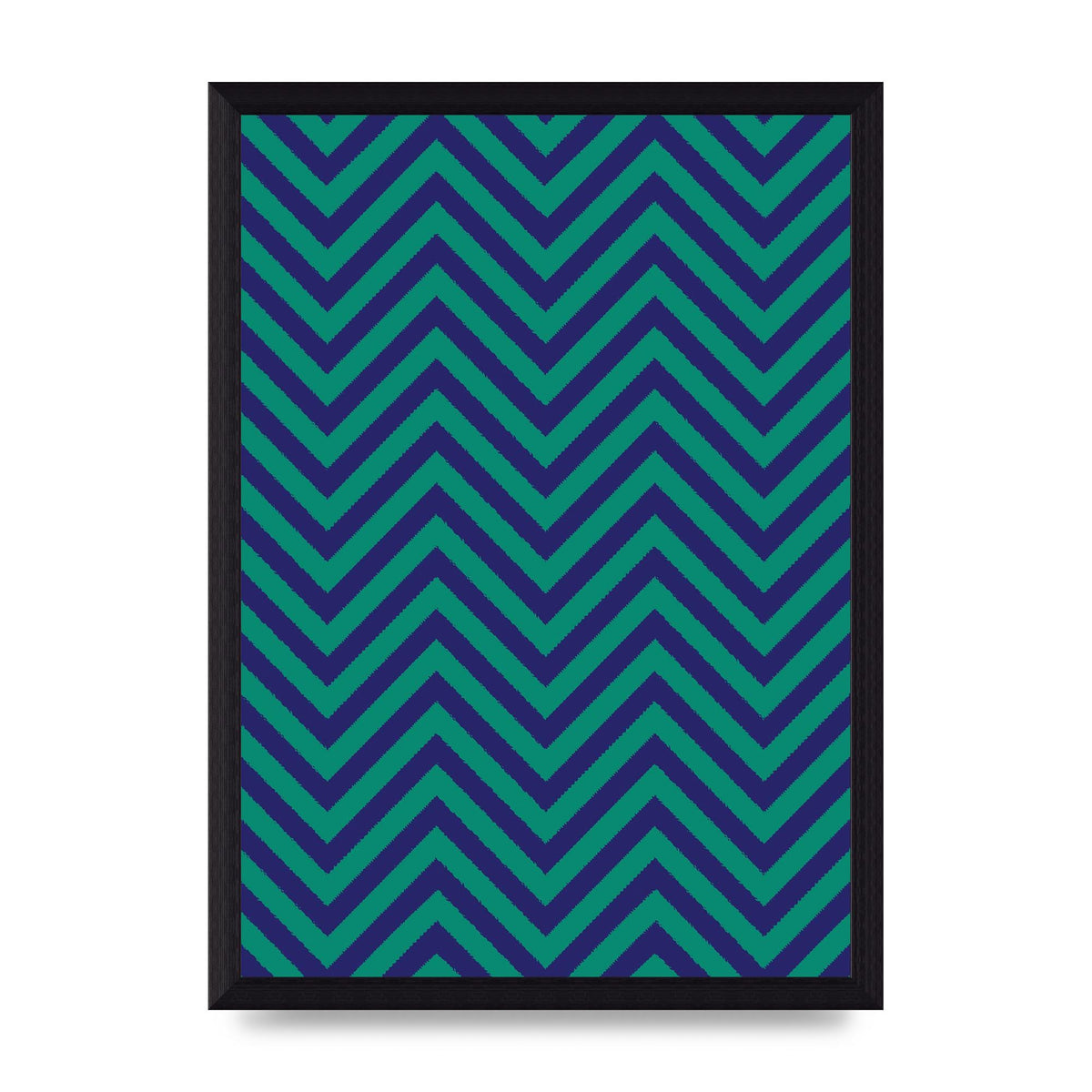 Zig Zag Ripple Art For The Home - A4 framed
