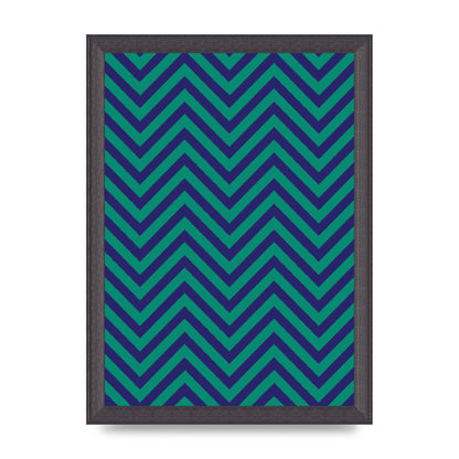 Zig Zag Ripple Art For The Home - A4 framed