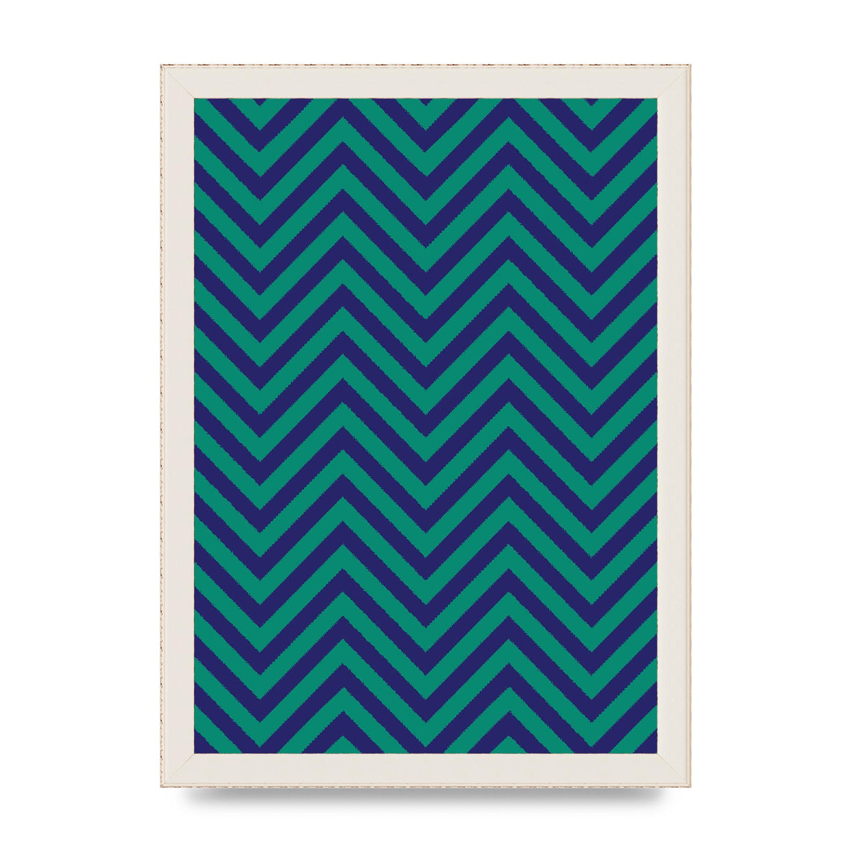 Zig Zag Ripple Art For The Home - A4 framed
