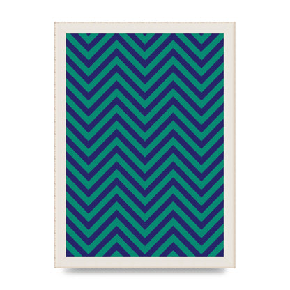 Zig Zag Ripple Art For The Home - A4 framed