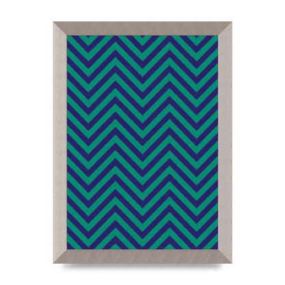 Zig Zag Ripple Art For The Home - A4 framed