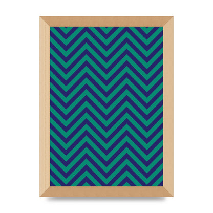 Zig Zag Ripple Art For The Home - A4 framed