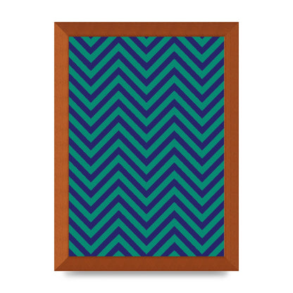 Zig Zag Ripple Art For The Home - A4 framed
