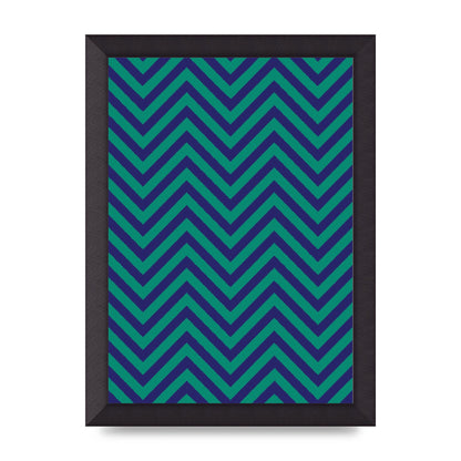 Zig Zag Ripple Art For The Home - A4 framed