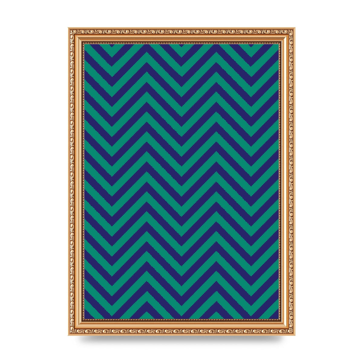 Zig Zag Ripple Art For The Home - A4 framed
