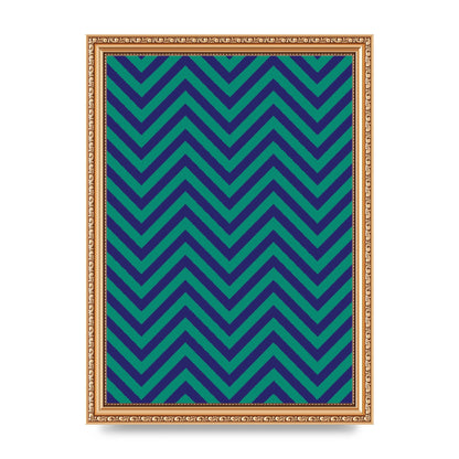 Zig Zag Ripple Art For The Home - A4 framed