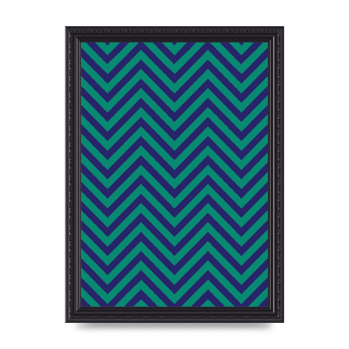 Zig Zag Ripple Art For The Home - A4 framed