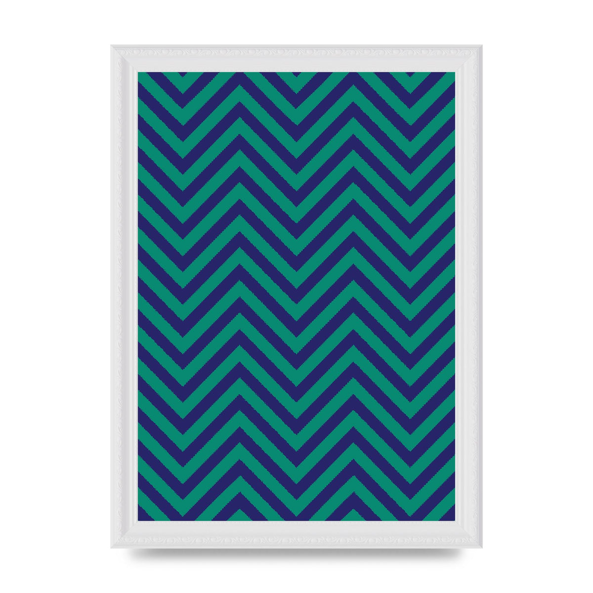 Zig Zag Ripple Art For The Home - A4 framed